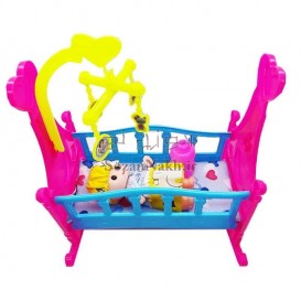 تخت خواب عروسک طرح آویز موزیکال