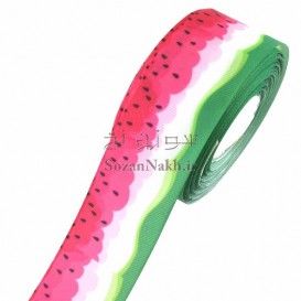 روبان گروگن یلدا طرح هندوانه _ کد 75