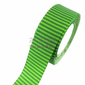 روبان گروگن یلدا راه راه سبز _ کد 76