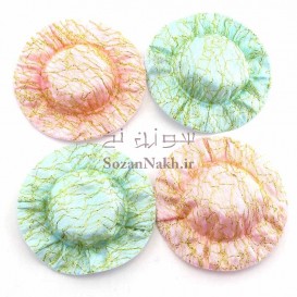 کلاه پارچه ای زری دار قطر 5 سانتی