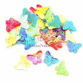 پولک پروانه کوچک رنگی