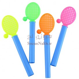 راکت تنیس بزرگ با توپ