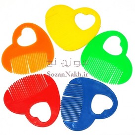 شانه عروسک قلبی (5 عددی)