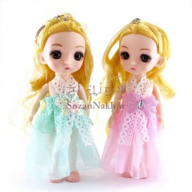 عروسک مفصلی دختر پیراهن توری