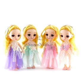 عروسک مفصلی دختر پیراهن توری