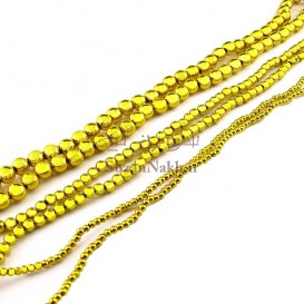مروارید (مهره) پلاستیکی ساده طلایی