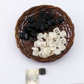 دکمه مربع چهارسوراخ ساده- کد 234