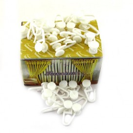 گیره پرده پلاستیکی قلاب دار صمصام جعبه زرد