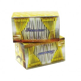 گیره پرده پلاستیکی قلاب دار صمصام جعبه زرد