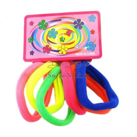 کش سر رنگی با کارت صورتی