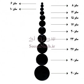 چشم عروسک لپه ای ایرانی سایز 17