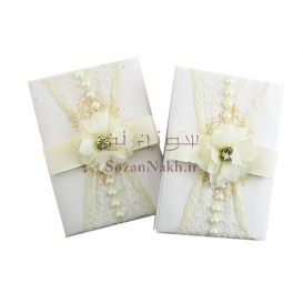 گیفت عقد قرآن گل و نوار مروارید _ کد 902