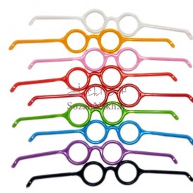 عینک عروسک پلاستیکی گرد _ کد 12