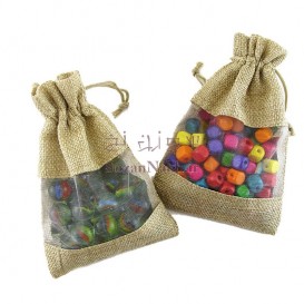 کیسه کنفی پنجره دار سایز 13 * 17