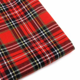 پارچه کشمیر چهارخانه قرمز کریسمسی