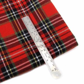 پارچه کشمیر چهارخانه قرمز کریسمسی