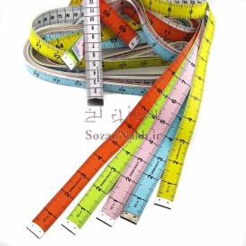 متر خیاطی آلمانی _ کد 2 (اینچ رنگی)