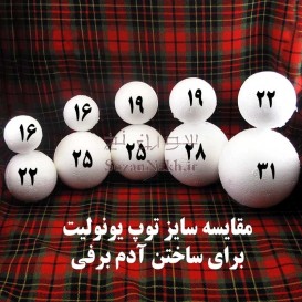 توپ یونولیت برای آدم برفی توپ یونولیت برای آدم برفی