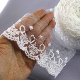 نوار تور شیفون  گل بهشتی _ کد 96