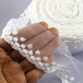نوار تور شیفون برفی _ کد 97