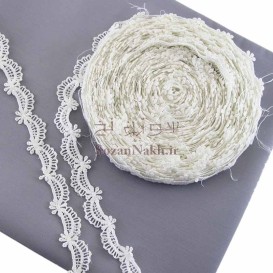 نوار قلاب بافی دالبر و گل _ کد 99