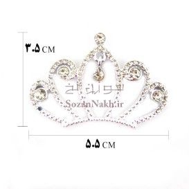 تاج با نگین آویز _ کد 408