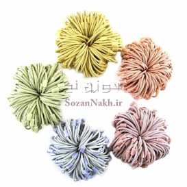 کش مو قیطانی رنگی کوچک