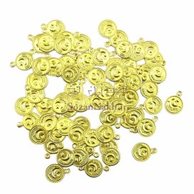 سکه دوختنی ریز یک سانتی طرح ماه و ستاره