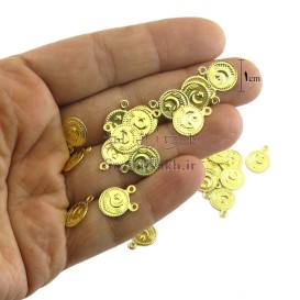 سکه دوختنی ریز یک سانتی طرح ماه و ستاره