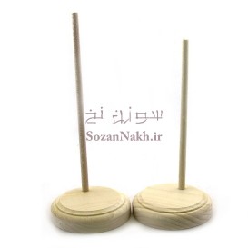 پایه چوبی گرد ابزار خورده