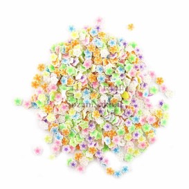 فیمو طرح گل رنگ پاستلی - کد 35