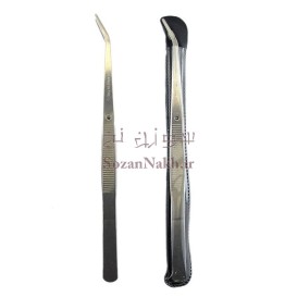 پنس خیاطی شیاردار نقره ای