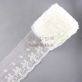 نوار تور شیفون دسته گل با پاپیون  _ کد 110