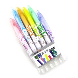 ماژیک خیاطی حرارتی و پاک کن دار 6 عددی