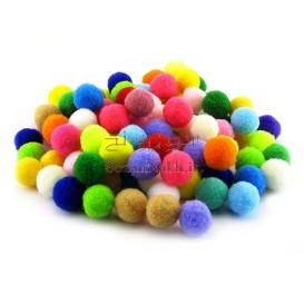 پوم پوم رنگ رنگی وارداتی 1.5 سانتی