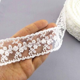 نوار تور شیفون دوطرفه گل ریز _ کد 112