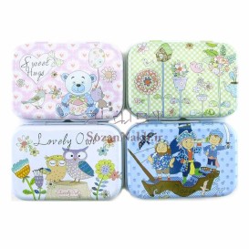 جعبه فلزی مستطیل لولا دار کوچک _ کد 617