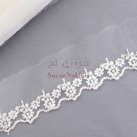 نوار تور شیفون گل کوکب - کد 120