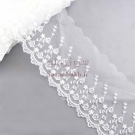 نوار تور شیفون گل پریوش - کد 122