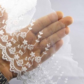 نوار تور شیفون گل پریوش - کد 122