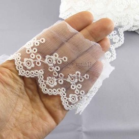 نوار تور شیفون گل نرگس - کد 124