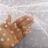 پارچه تور طرح گل ریز