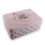 جعبه فلزی مستطیل  گل رز و پروانه صورتی _ کد 640