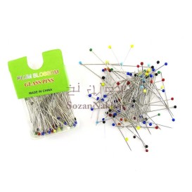 سوزن ته گرد ریز سرامیکی اصلی BUTTERFLY GLASS PINS (صورتی)