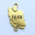 پلاک دستبند زرده قلم طرح نقشه ایران