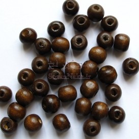 مهره چوبی قهوه ای سایز 10