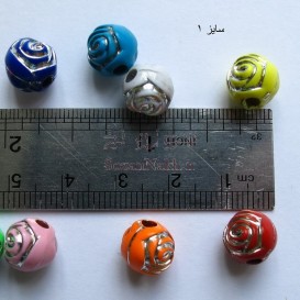 مهره پلاستیکی طرح رز سایز 1