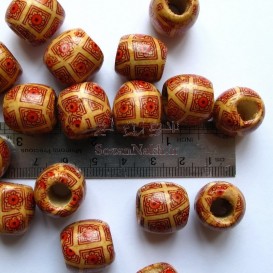 مهره چوبی طرح آفتابگردان سایز بزرگ