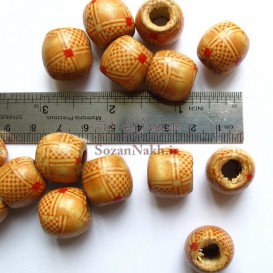 مهره چوبی طرح پسند سایز بزرگ