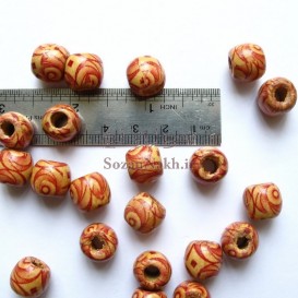 مهره چوبی طرح رز سایز کوچک